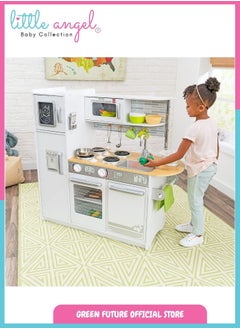 Kids Wooden Play Kitchen Set with Accessories, Pretend Cooking Toy for Toddlers with Oven, Sink, Storage, and Realistic Design for Role Play - pzsku/ZDB76EB3DCB15BF2C5368Z/45/_/1740579553/21920521-c558-42cd-8f6b-5f44c3166af6