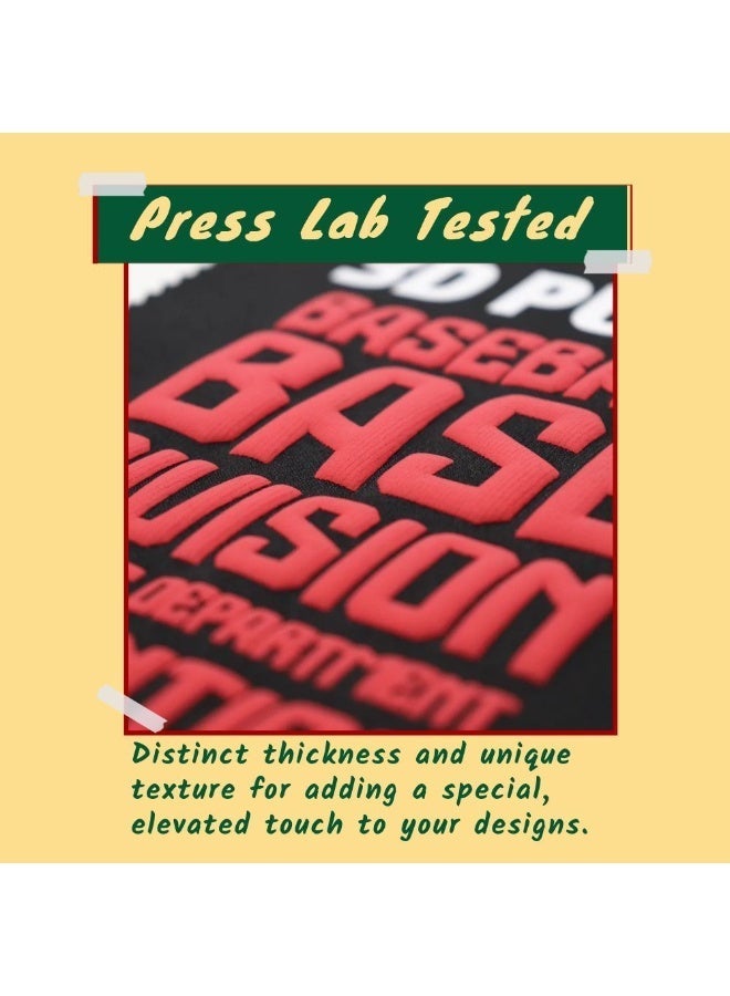 UNITRADE® 3D Puff Green Heat Transfer Vinyl Roll - 51cm x 25m / Compatible with Cricut, Silhouette, Professional Cutters / CPSIA Certified / Made in Korea - Image 5