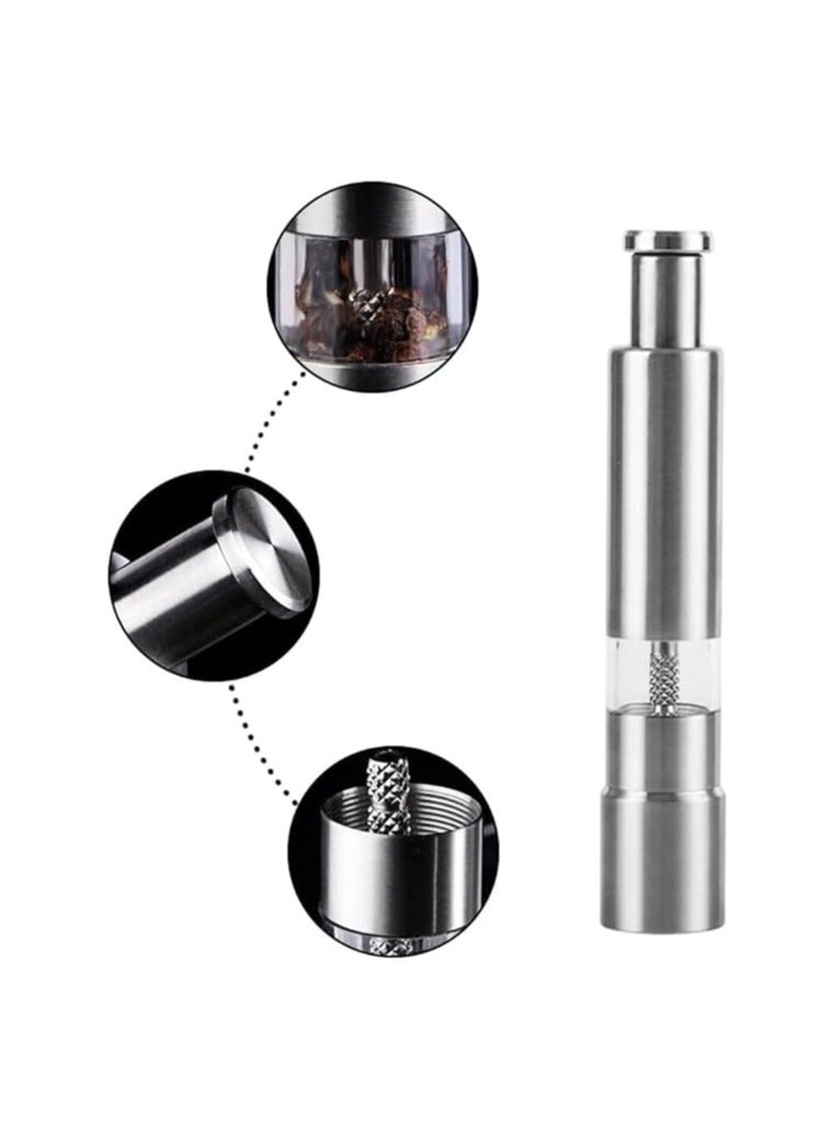 304 Stainless Steel Manual Spice Grinder Grinder, Easy to Grind All Kinds of Spices, Adjust Grind Level, Perfect for Adding Unique Flavor to Your Dishes|From Generic - Image 3