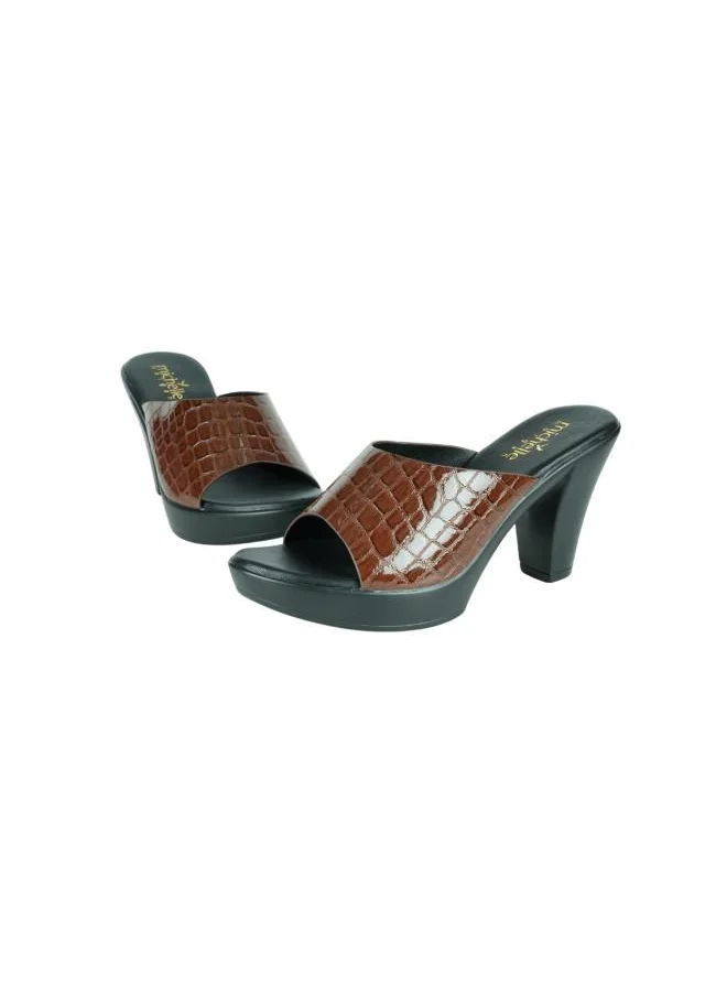Michelle Morgan 092-2917 Michelle Morgan Ladies High Heel Sandals 314RJ40A Brown