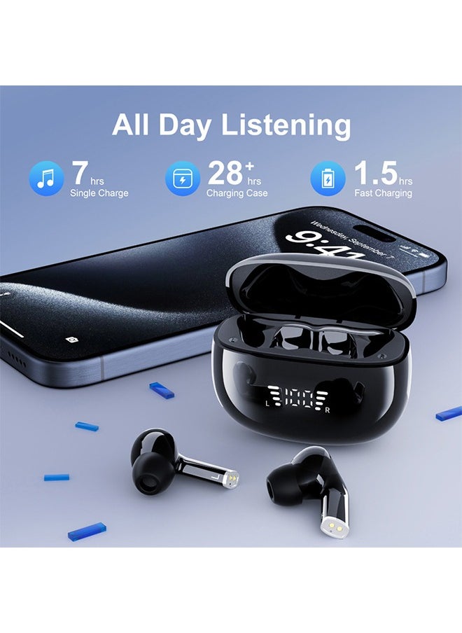 X-level - Wireless Bluetooth Earphones 5.3 with Wireless Charging Case,SP26 Wireless Earbuds,In-ear Earphones Stereo Wireless Earphones Built-in Mic ENC Clear Call,LED Display,IPX4 Waterproof Sport Headphones - Image 1