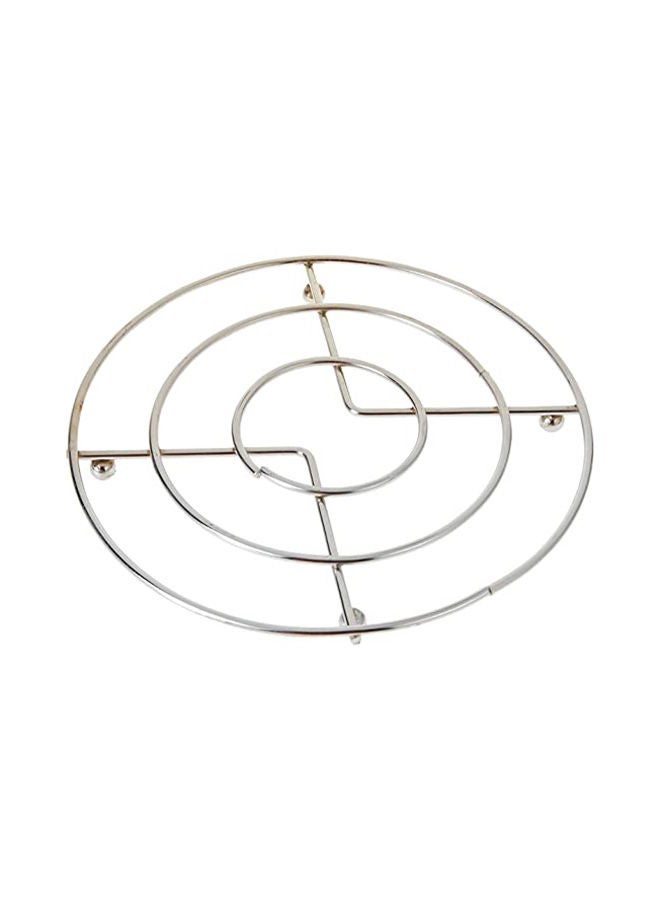 AKDC Hot Pot Holder Hot Dish Stand Plated Stainless TableTeapot Kitchen (Round 17 CM) - Image 5