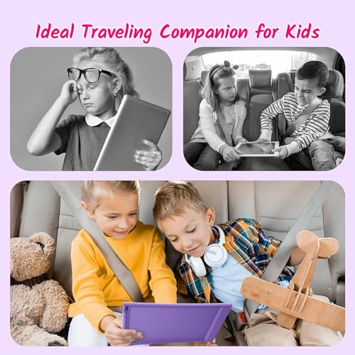 TECJOE 2 Pack 10 Inch LCD Writing Tablet, Colorful Doodle Board Electronic Drawing Pads, Kids Travel Games Learning Toys Christmas Birthday Gifts for 3 4 5 6 7 Year Old Boys Girls Toddlers - Image 4