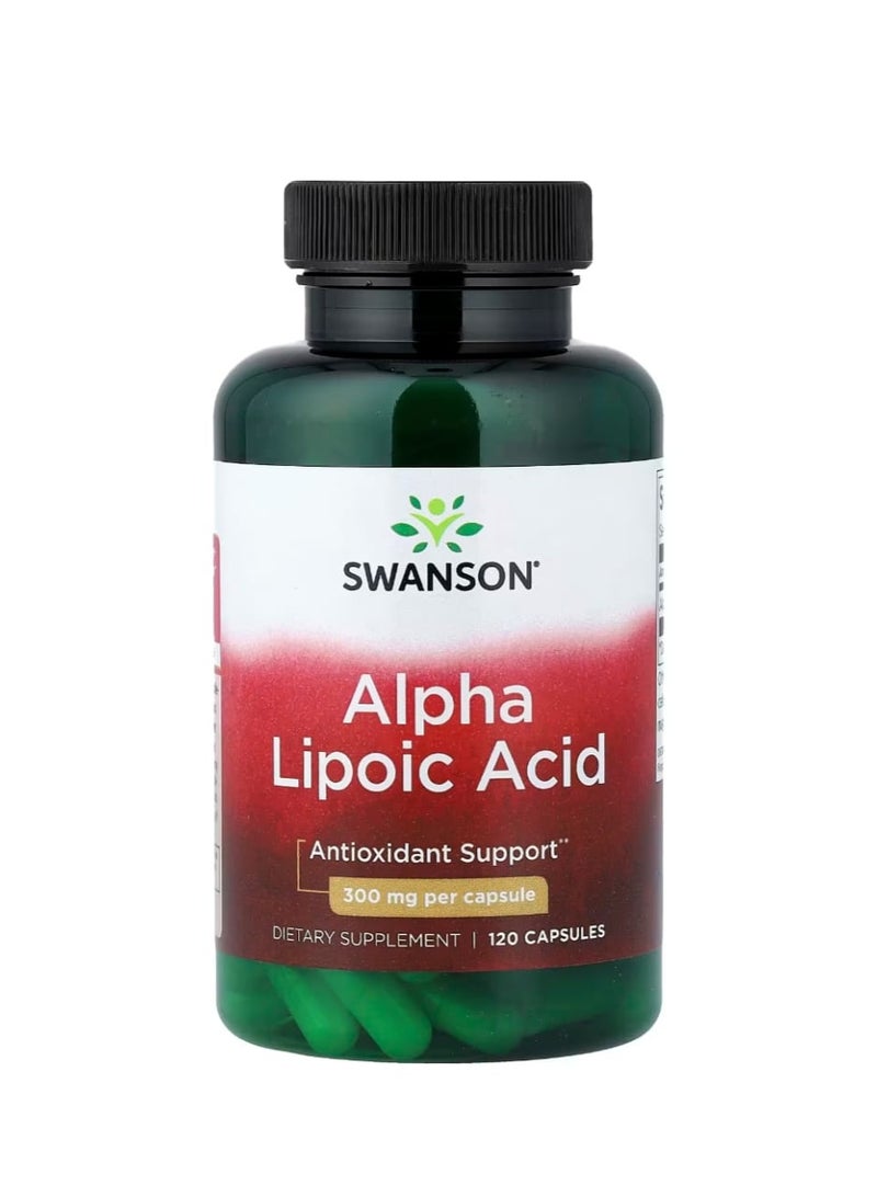 سوانسون حمض ألفا ليبويك 300 ملغ 120 كبسولة - Image 1