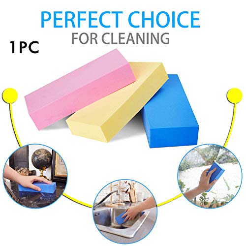 NIKAVI Polish Foam Car Wash Sponge, Lint Free - Scratch Free - Ultra Soft Automobile Cleaning Sponge, Multicolor (1Pc) - Image 3