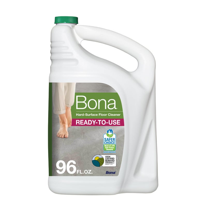 Bona Multi-Surface Floor Cleaner Refill - 96 fl oz - Unscented - Refill Spray Mops and Spray Bottles - Residue-Free Floor Cleaning Solution for Stone, Tile, Laminate, and Vinyl Floors - Image 1