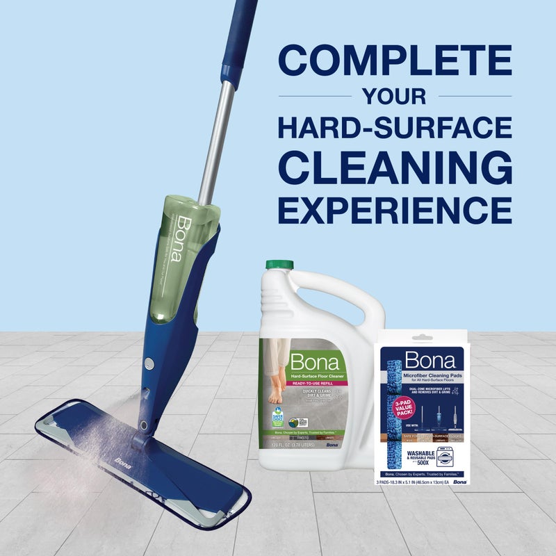 Bona Multi-Surface Floor Cleaner Refill - 96 fl oz - Unscented - Refill Spray Mops and Spray Bottles - Residue-Free Floor Cleaning Solution for Stone, Tile, Laminate, and Vinyl Floors - Image 5