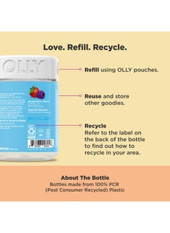 OLLY OLLY Kids Multivitamin & Probiotic Gummy, Digestive Support, Vitamins A, D, C, E, B, Zinc, Chewable Supplement, Berry Flavor, 50 day supply - 100 Count  - Image 3