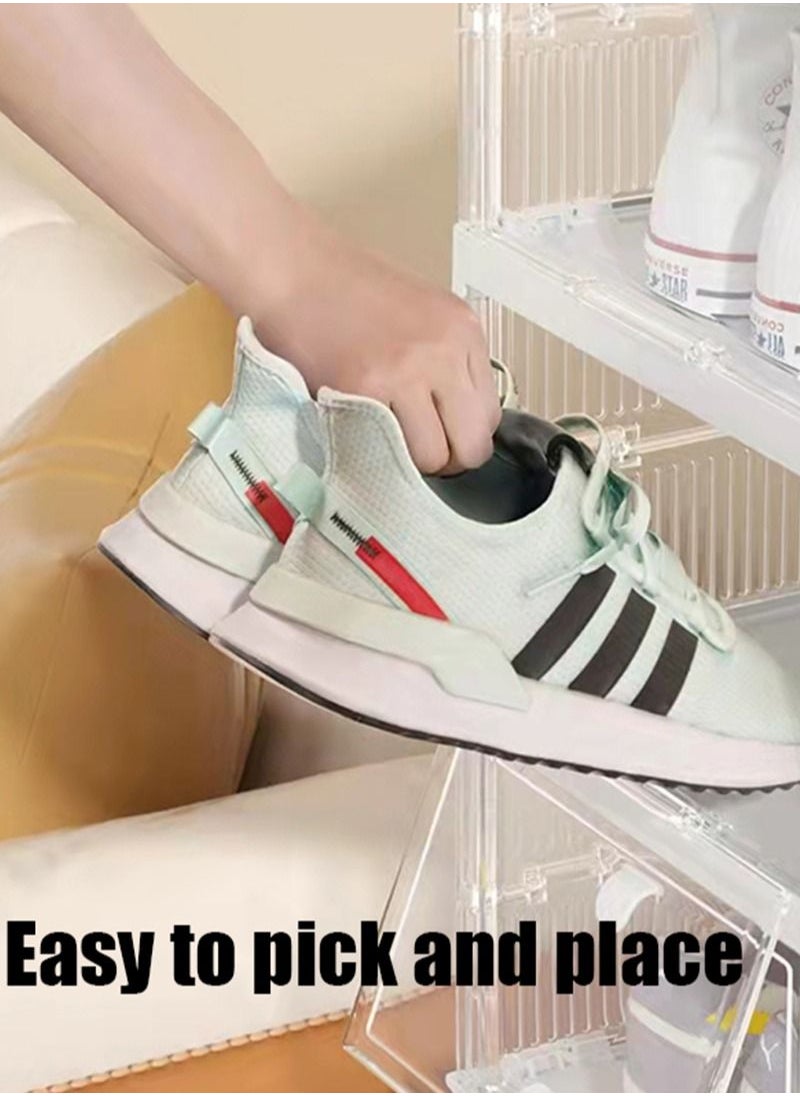 Generic NEW Clear Shoe Box Foldable Storage Plastic Transparent Door Home Closet Organizer Dustproof Antimoisture Collection Shoes Rack  - Image 4