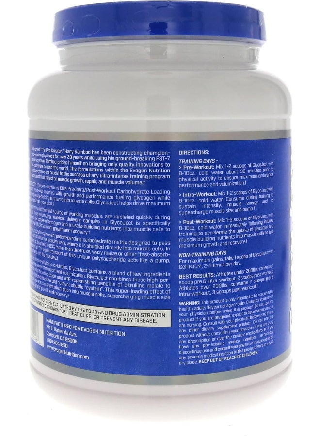 Evogen Nutrition مسحوق الكربوهيدرات إيفوجين نوتريشن غليكوجكت إكستريم كاربولين بنكهة الكرز 36 حصة - Image 5