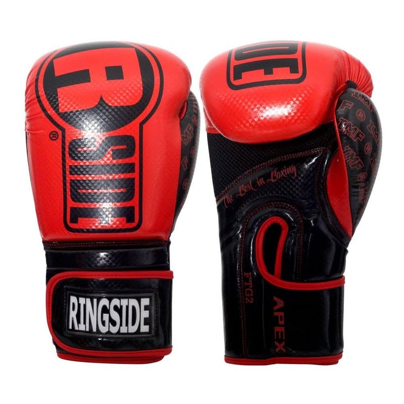 Ringside unisex adult BlackGold 14 oz glove RedBlack 18oz US