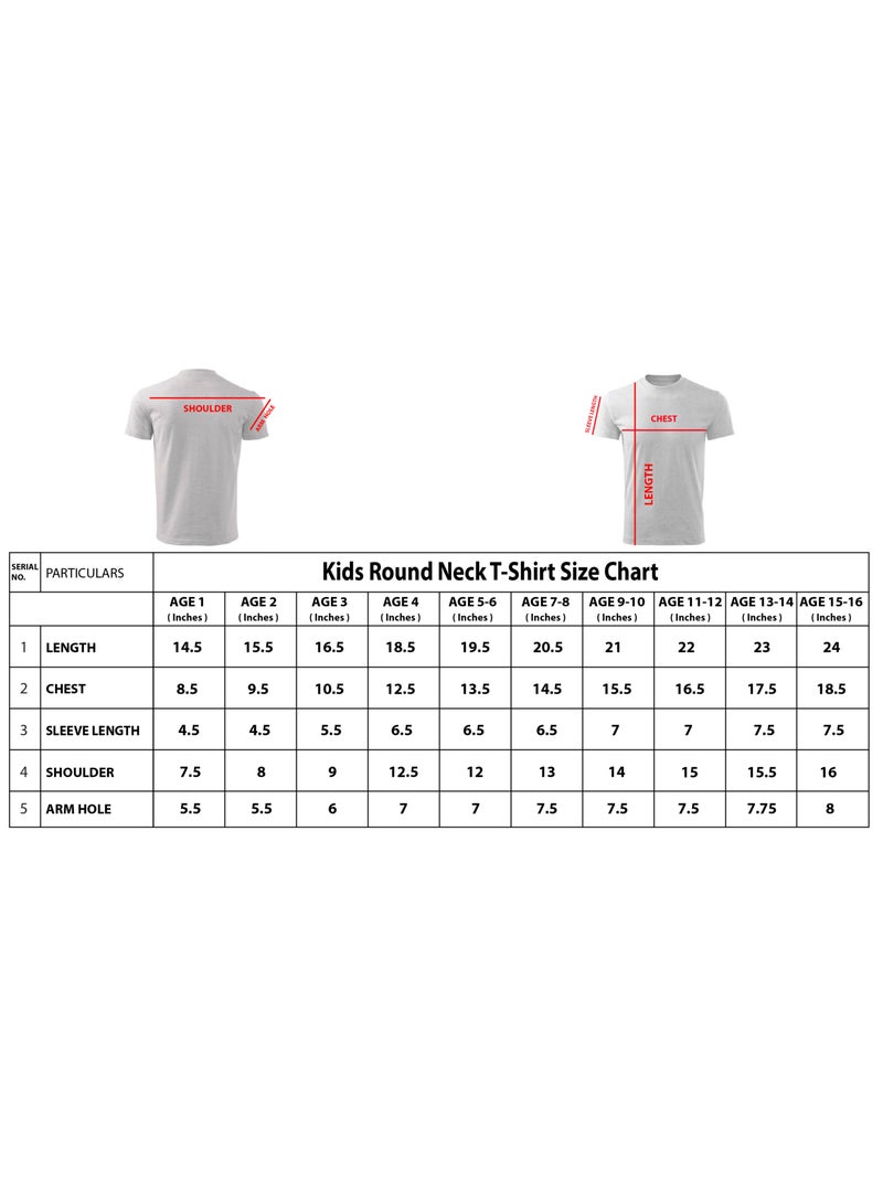 PRINTSHOP4ME Printshop4me Kids Round Neck boys T Shirt 170 GSM Pure Cotton Basic Colors  - Image 5