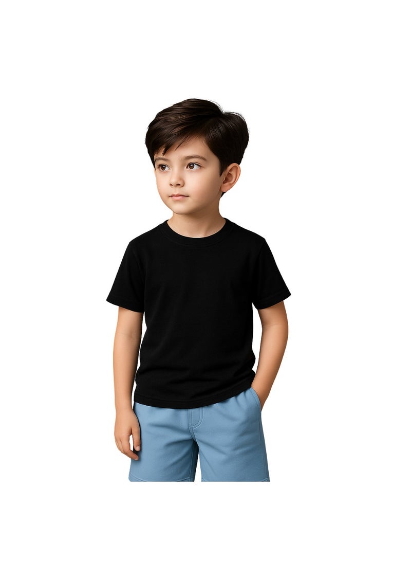 Printshop4me Kids Round Neck boys T Shirt 170 GSM Pure Cotton Basic Colors - Image 2