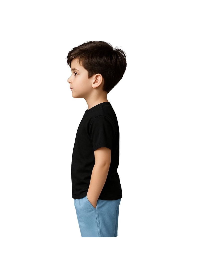 Printshop4me Kids Round Neck boys T Shirt 170 GSM Pure Cotton Basic Colors - Image 4