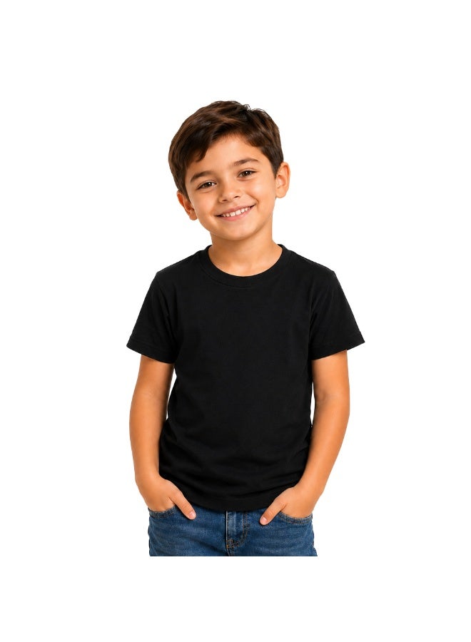 Printshop4me Kids Round Neck boys T Shirt 170 GSM Pure Cotton Basic Colors - Image 1