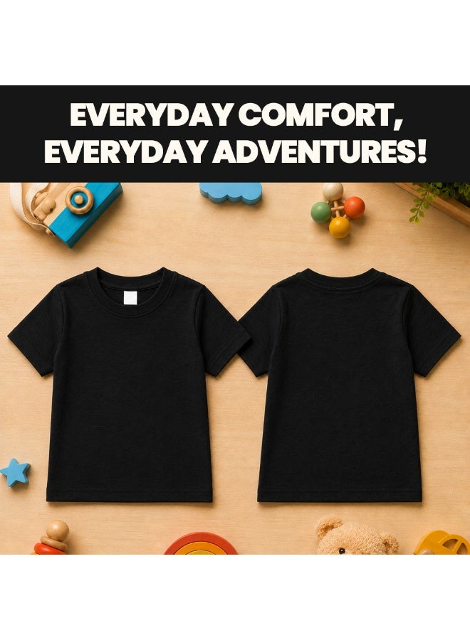 Printshop4me Kids Round Neck boys T Shirt 170 GSM Pure Cotton Basic Colors - Image 4