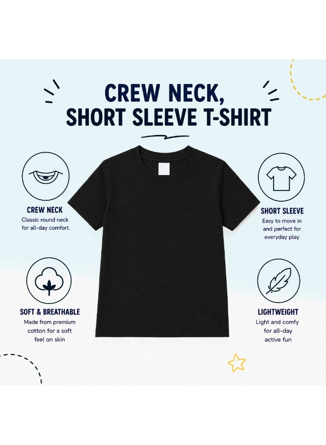 Printshop4me Kids Round Neck boys T Shirt 170 GSM Pure Cotton Basic Colors - Image 3