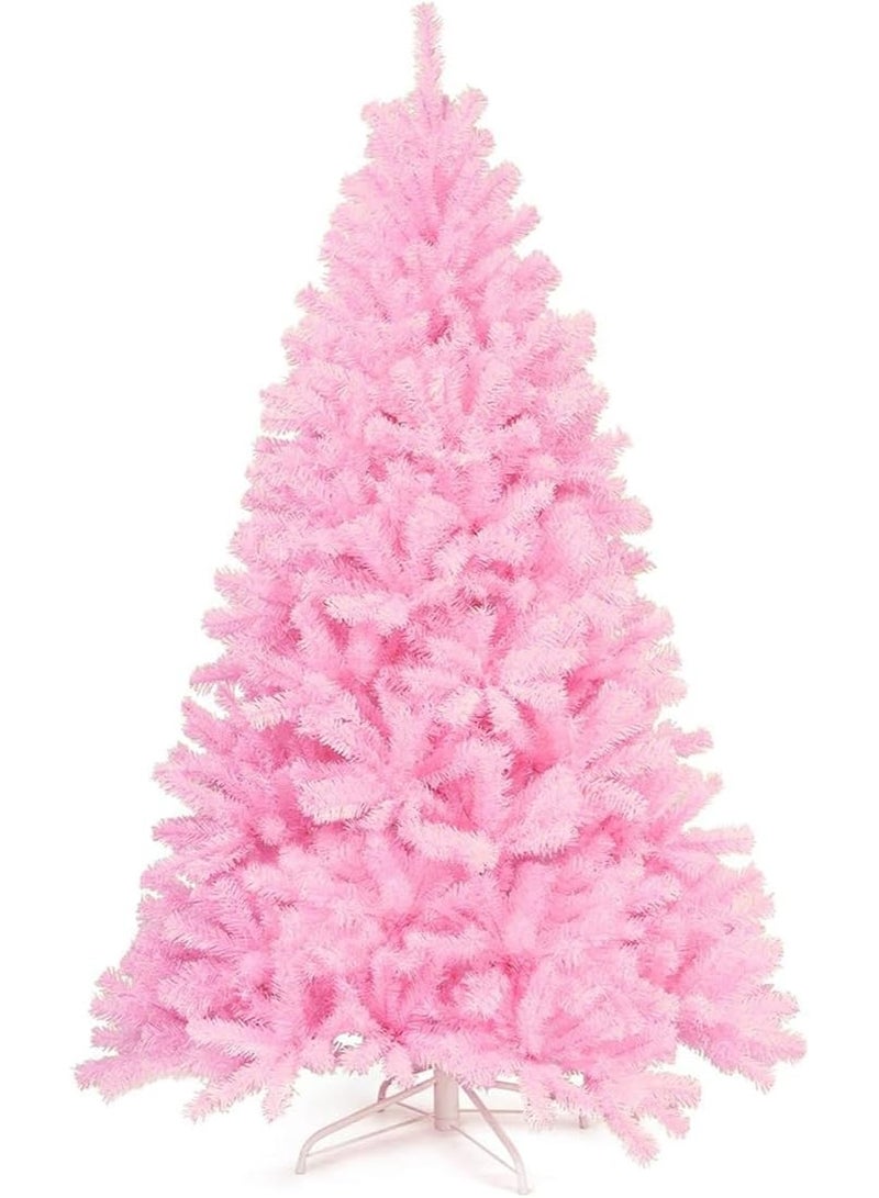 NIBEMINENT Christmas Tree 4FT Pink Christmas Tree Artificial Christmas Pine Tree Holiday Party Decoration for Home - Image 1