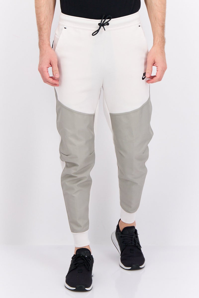 Nike Men Sportswear Fit Running Sweatpants, Off White  - Image 1