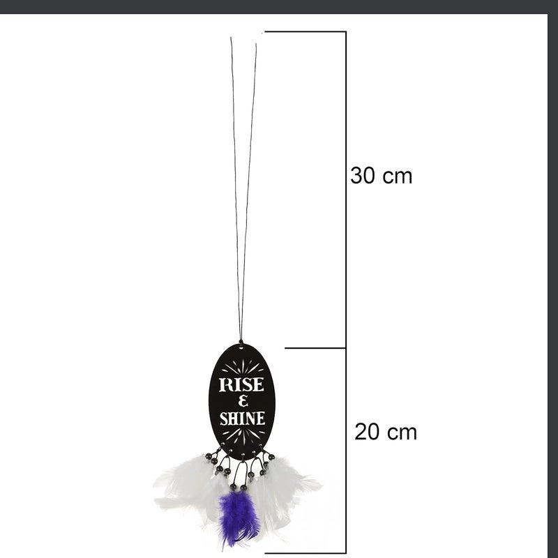 GLNRM سيارة، منزل، نافذة وحديقة لأجواء إيجابية لزينة السيارة المعلقة مصائد الأحلام (استيقظ وتألق) - Image 2