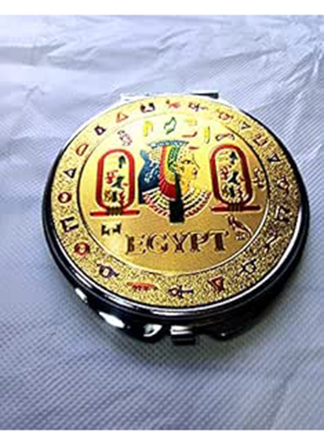 Generic Pharaonic Pocket Mirror 2725617835576 (Gold  5Cm) 