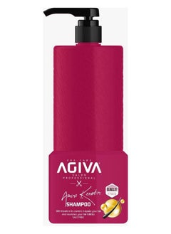 Agiva Amino Keratin Shampoo With Keratin In Its Content It Repairs Your Hair Follicles Salt Free 