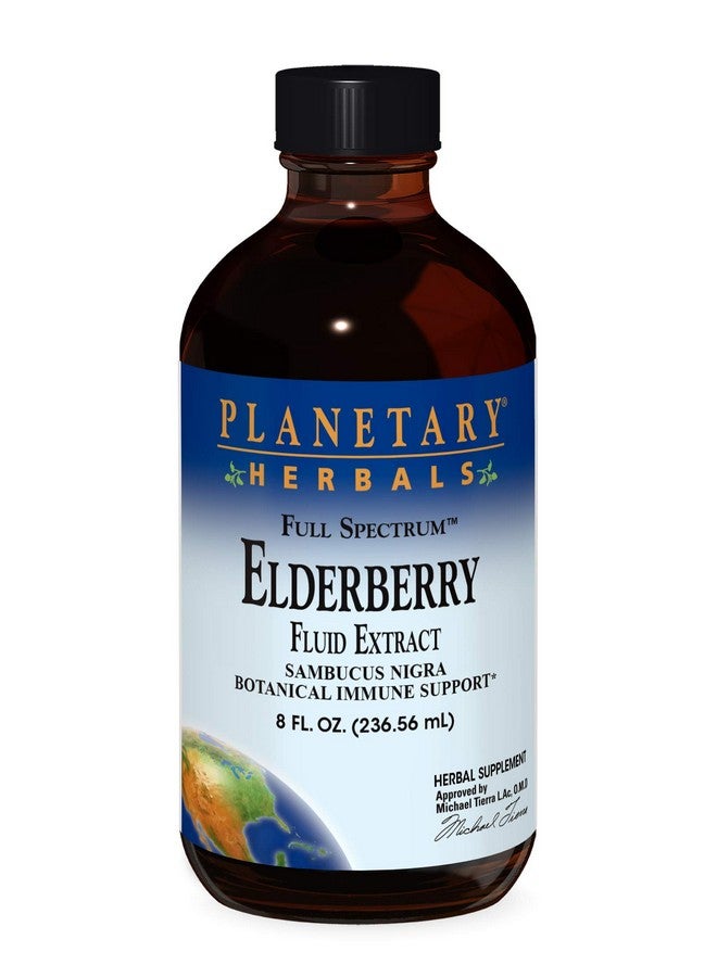 Planetary Herbals Elderberry Fluid Extract, Full Spectrum 5 ml Botanical Immune Support - 8 Fluid oz - Image 1