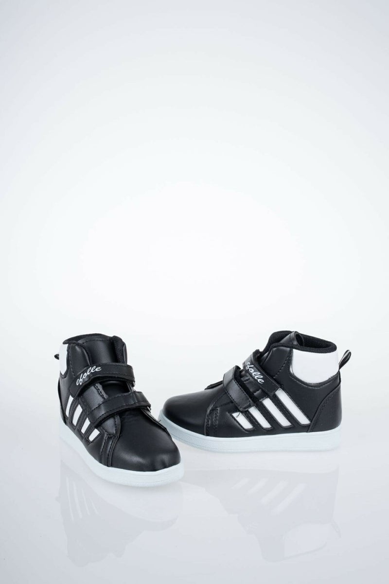 Modatalika Side Striped Sports Kids Velcro Boots - Image 1