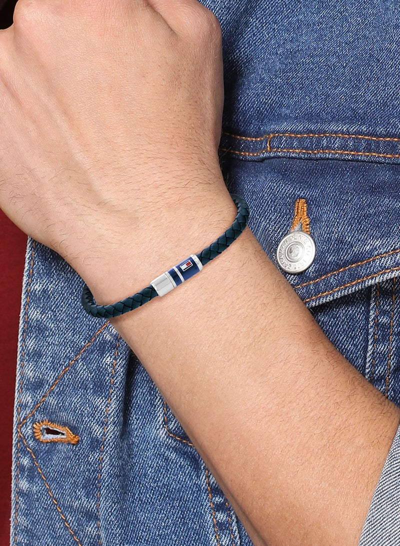 TOMMY HILFIGER Casual Men's Leather Braided Bracelet 2790294 - Image 3
