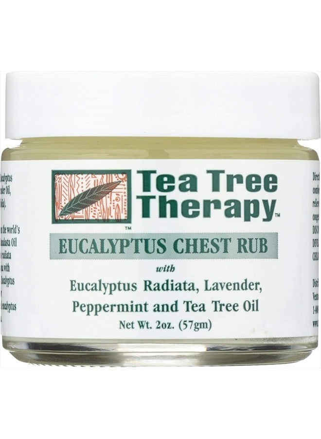 Tea Tree Therapy Chest Rub, Eucalyptus 2 Oz ( 2-Pack)  - Image 1