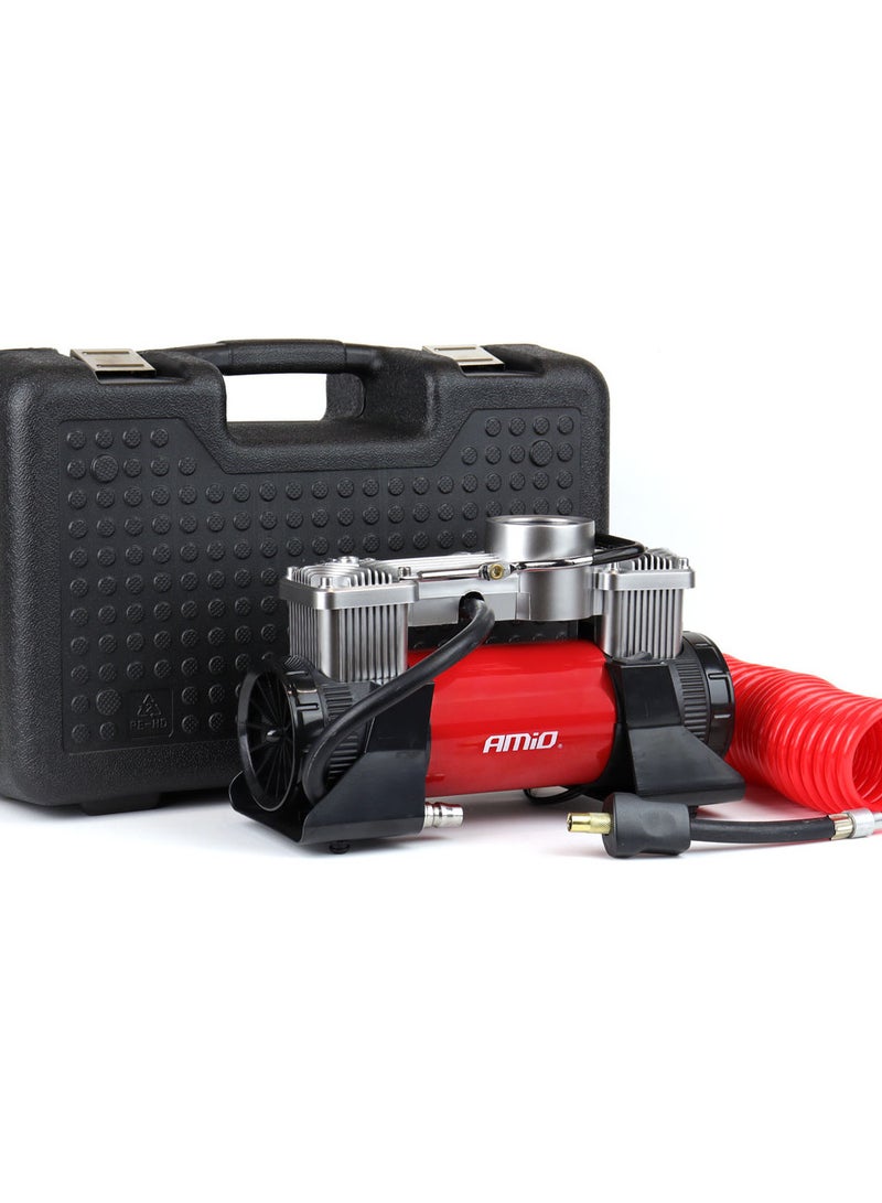 AMIO Car Air compressor 2cylinder 12V HQ - Image 1
