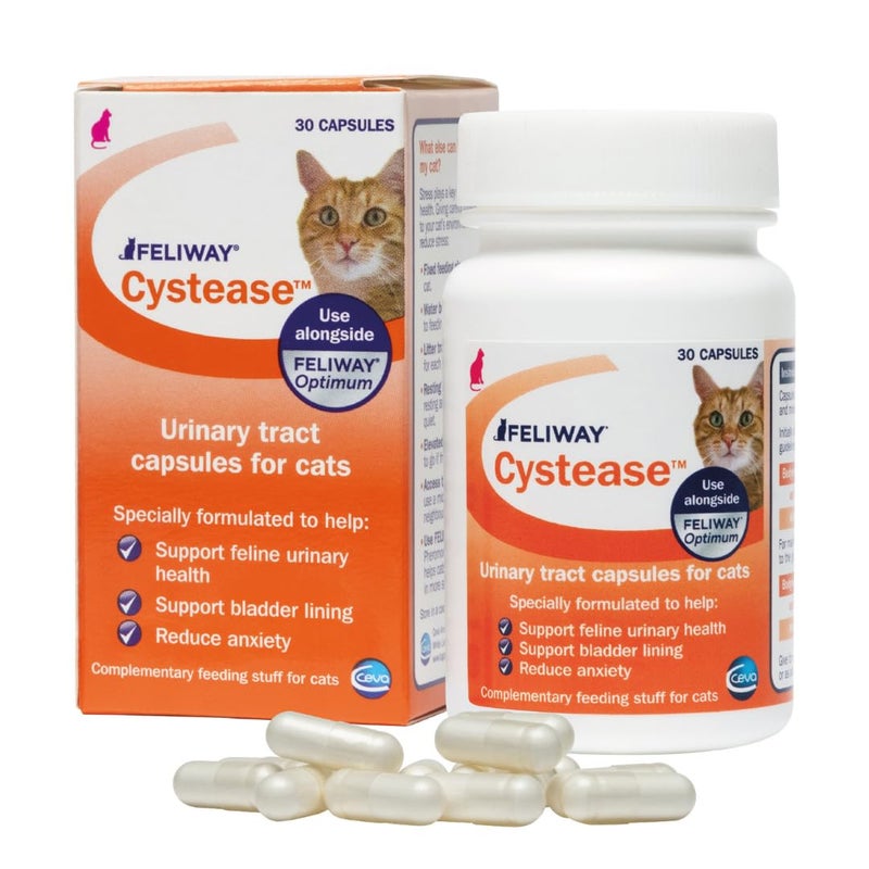 FELIWAY Cystease دعم متقدم للجهاز البولي للقطط (حجم العبوة: 30 قرص) - Image 1