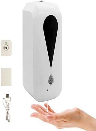 Automatic Hand Sanitizer Dispenser Wall-Mounted Soap Dispenser 42 Gu Division Usb Rechargeable Infrared Sensor Waterproof Suitable For Bathroom Kitchen Hotel Restaurant (Gel)