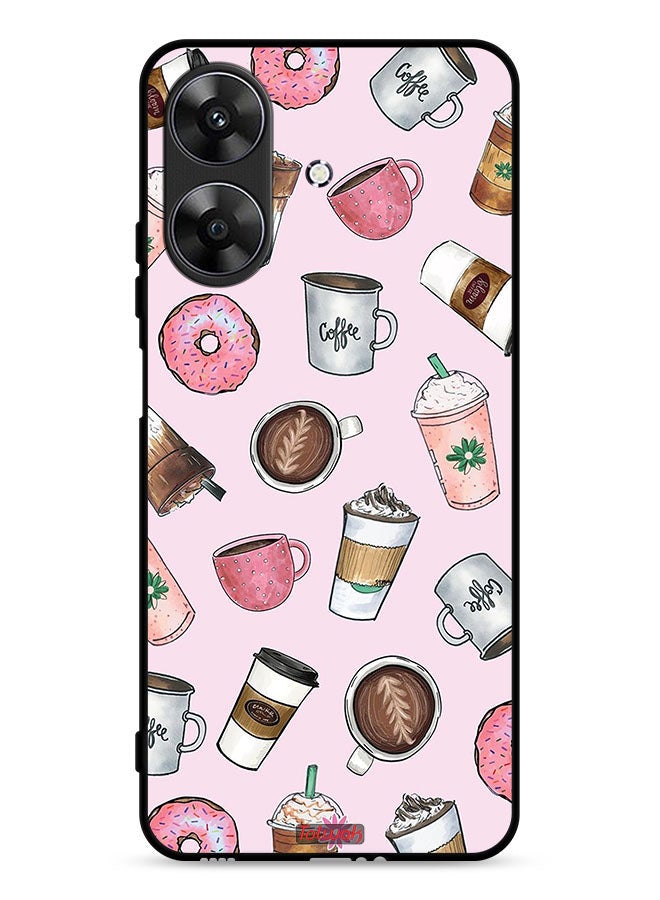 Tolwak Realme Note 60 4G Protective Case Cover Coffee Lover Art - Image 1