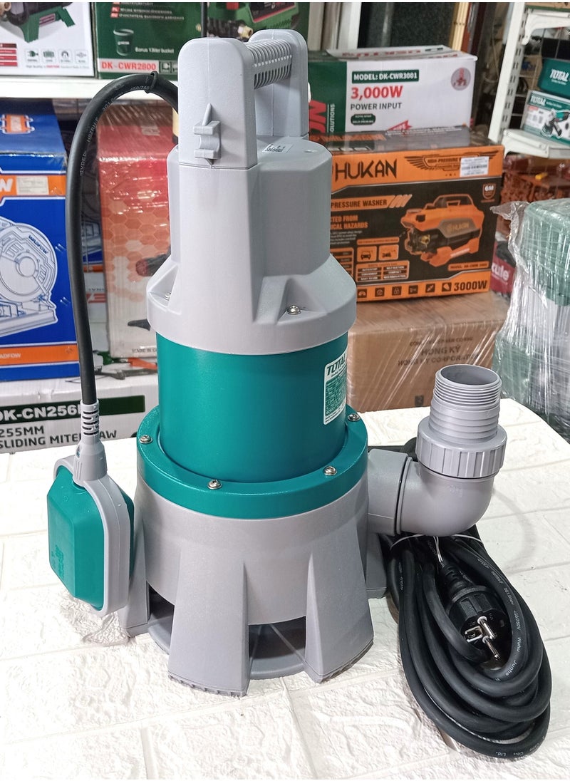 TOTAL Total Submersible Pump 2-inch 1000W (1.3HP) – 9m Head, 333L/min Flow, Dirty Water Pump with Float Switch, Copper Motor, for Sump, Sewage, and Drainage Applications  - Image 3