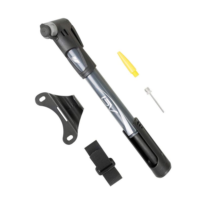 BV Mini Bike Pump Portable Frame Pump, 120PSI High Pressure - Smart Valve Fits Presta & Schrader - Image 1