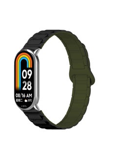 For Mi Band 9/8/7/6/5 Strap Creative Chinese Summer Women's Niche Armored Wristband NFC-Color:A- Fine Armor-black With Green-Specifications:Millet Bracelet 7 Strap "transparent Shell]