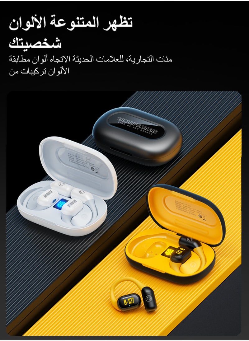 Transformers TF-T13 TWS Wireless Headphones Bluetooth 5.3 Earbuds Yellow Black，Ergonomic Adjustment Design，Intelligent Noise Reduction，Comprehensive Battery Life Up To 40 Hours Suitable For All Models