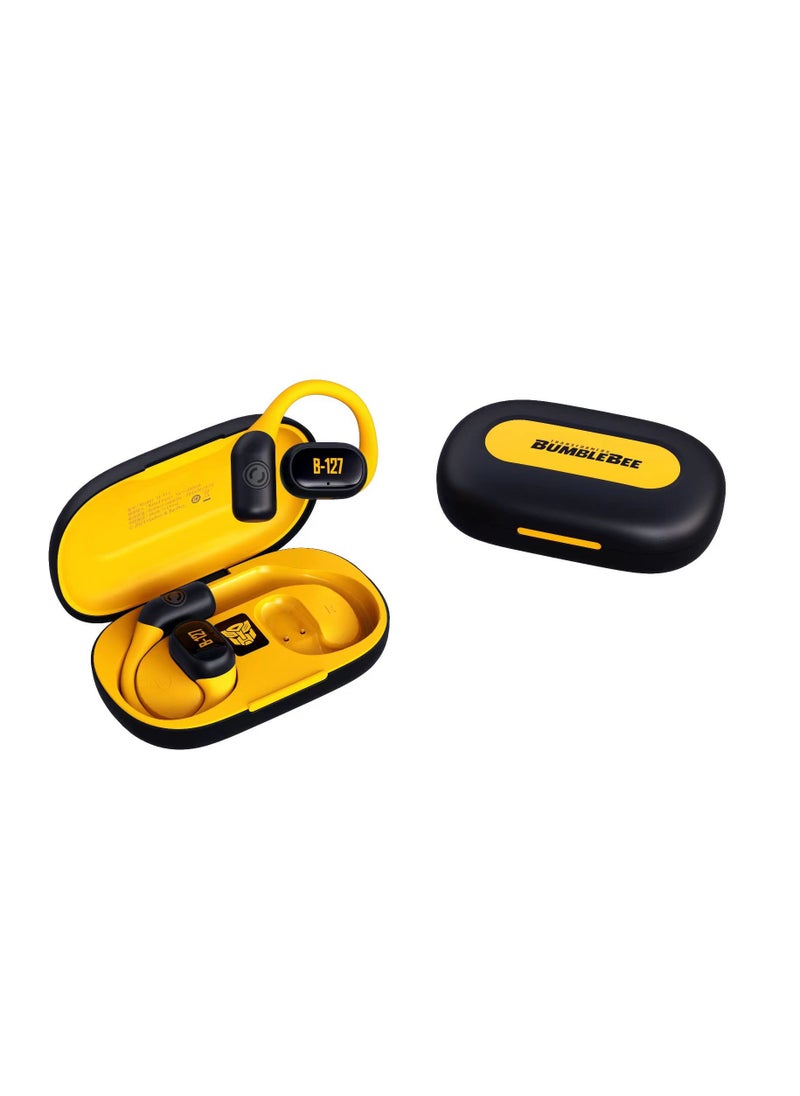 Transformers TF-T13 TWS Wireless Headphones Bluetooth 5.3 Earbuds Yellow Black，Ergonomic Adjustment Design，Intelligent Noise Reduction，Comprehensive Battery Life Up To 40 Hours Suitable For All Models