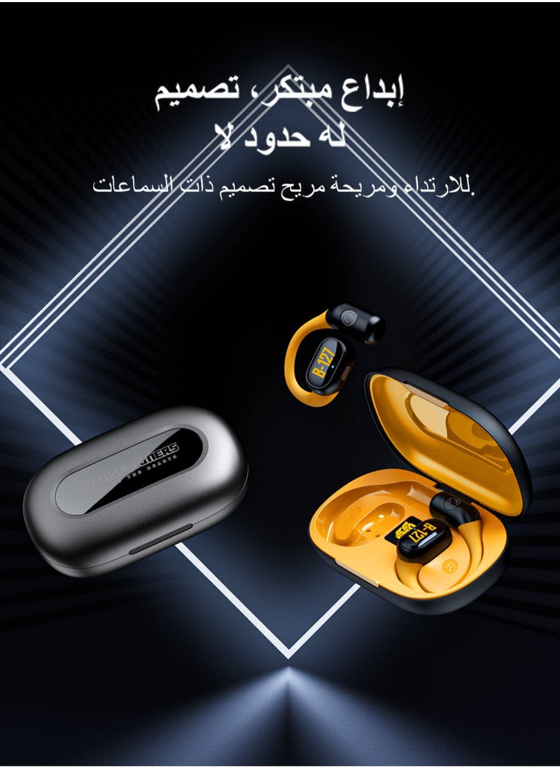 Transformers TF-T13 TWS Wireless Headphones Bluetooth 5.3 Earbuds Yellow Black，Ergonomic Adjustment Design，Intelligent Noise Reduction，Comprehensive Battery Life Up To 40 Hours Suitable For All Models