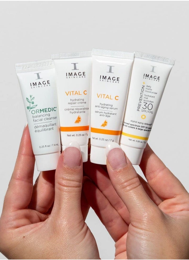 IMAGE SKINCARE - IMAGE Skincare, Five Star Favorites Skin Care Gift Set, 4 Step Regimen Set for Brighter, Healthier Looking Skin, Travel Size Holiday Beauty Gift Set for Women - Image 1