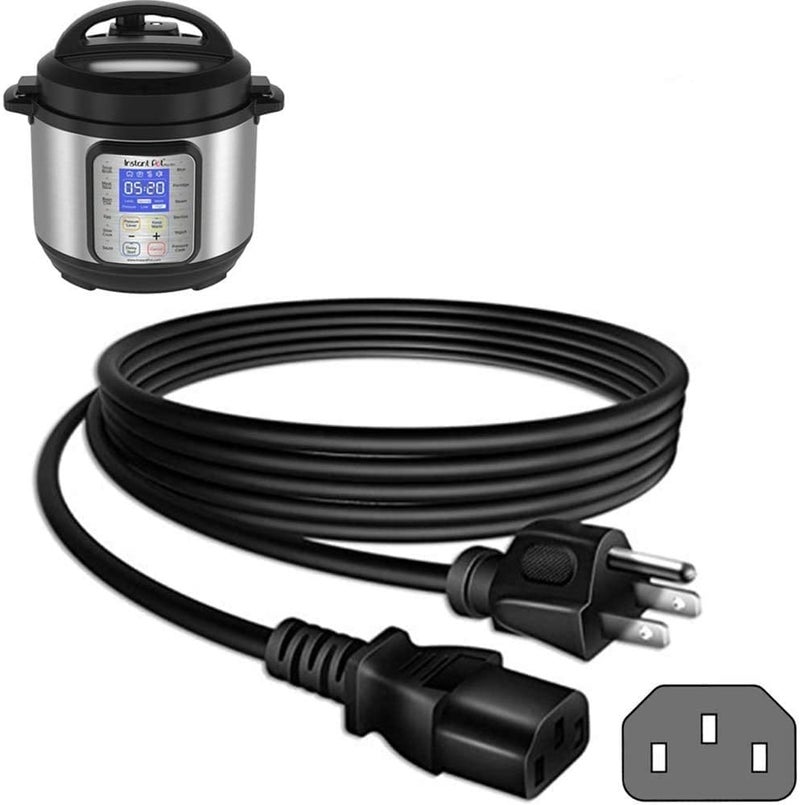 ZoneFly Zonefly Original Power Cord Compatible for Instant Pot Electric Pressure Cooker Power Quick Pot Rice Cooker Soy Milk Maker Microwaves and More Kitchen Appliances Replacement Cable 