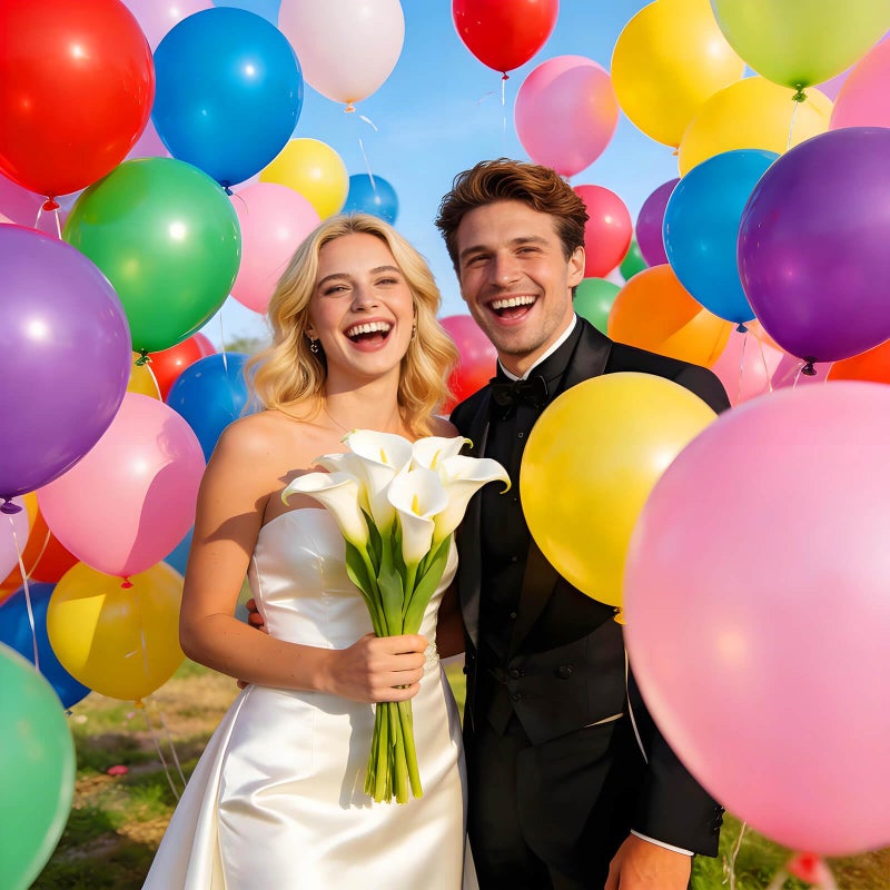 KUULBELA Rainbow Balloons 110 Pack 12 Inch Assorted Color Ballons Helium Latex Balloons for Birthday Wedding Party Balloons for Kid's-Multi. - Image 4