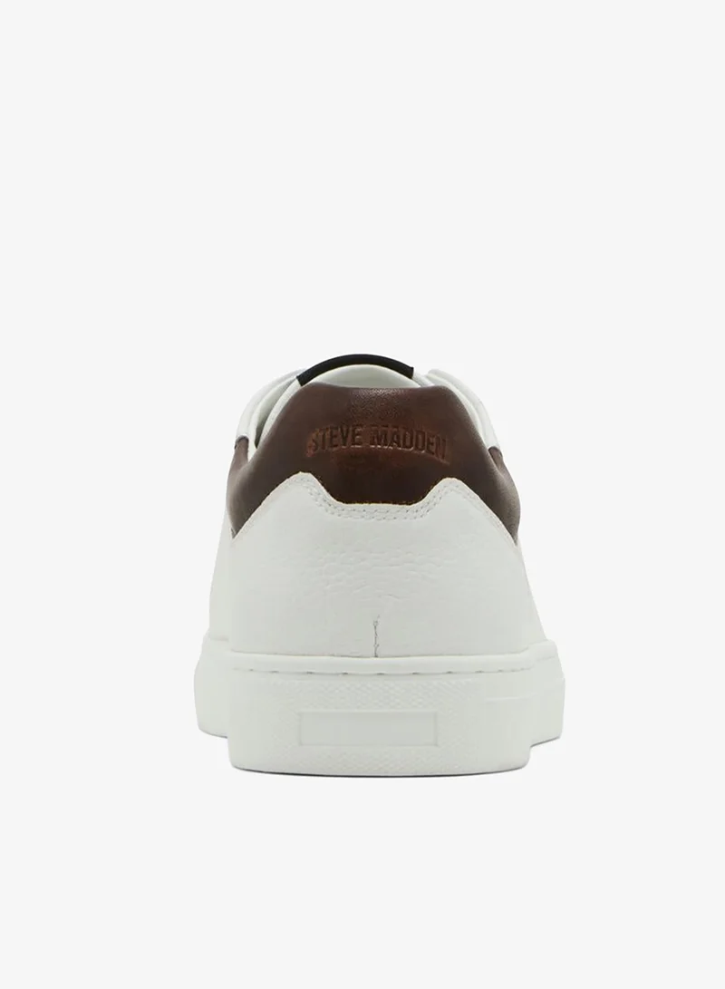 Steve Madden  Chardd Men's White Low Top Sneakers for Men | Best Price UAE
