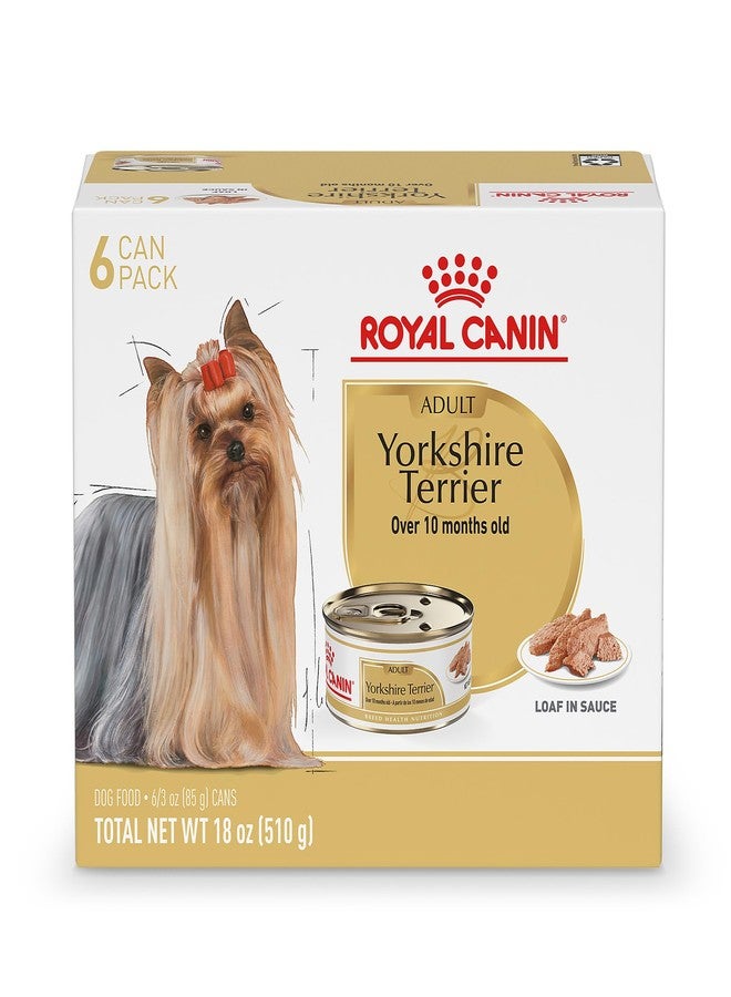 Royal Canin Breed Health Nutrition Yorkshire Terrier Adult Loaf in Sauce Dog Food, 3 oz (Pack of 6) - Image 1