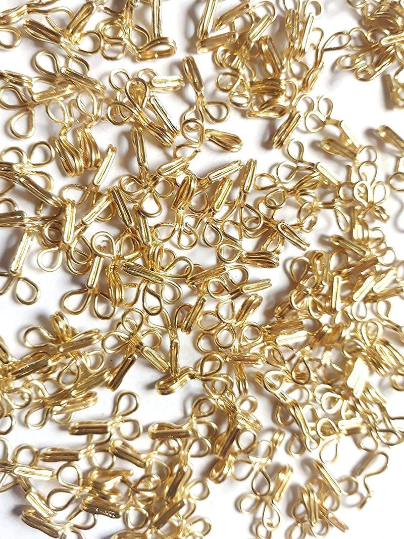 Hesch 9 Hesch 9 Blouse Hooks Brass Brass Blouse Hook Total 6 Packets  - Image 1