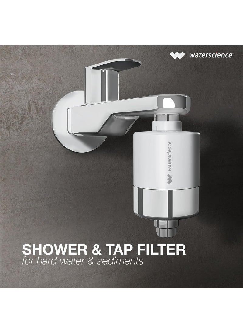 WaterScience WaterScience CLEO Hard Water Softener for Tap and Shower Shower Filter for Bathroom Hard Water Filter for Tap for BorewellTanker Water CLEOSFU423  - Image 2