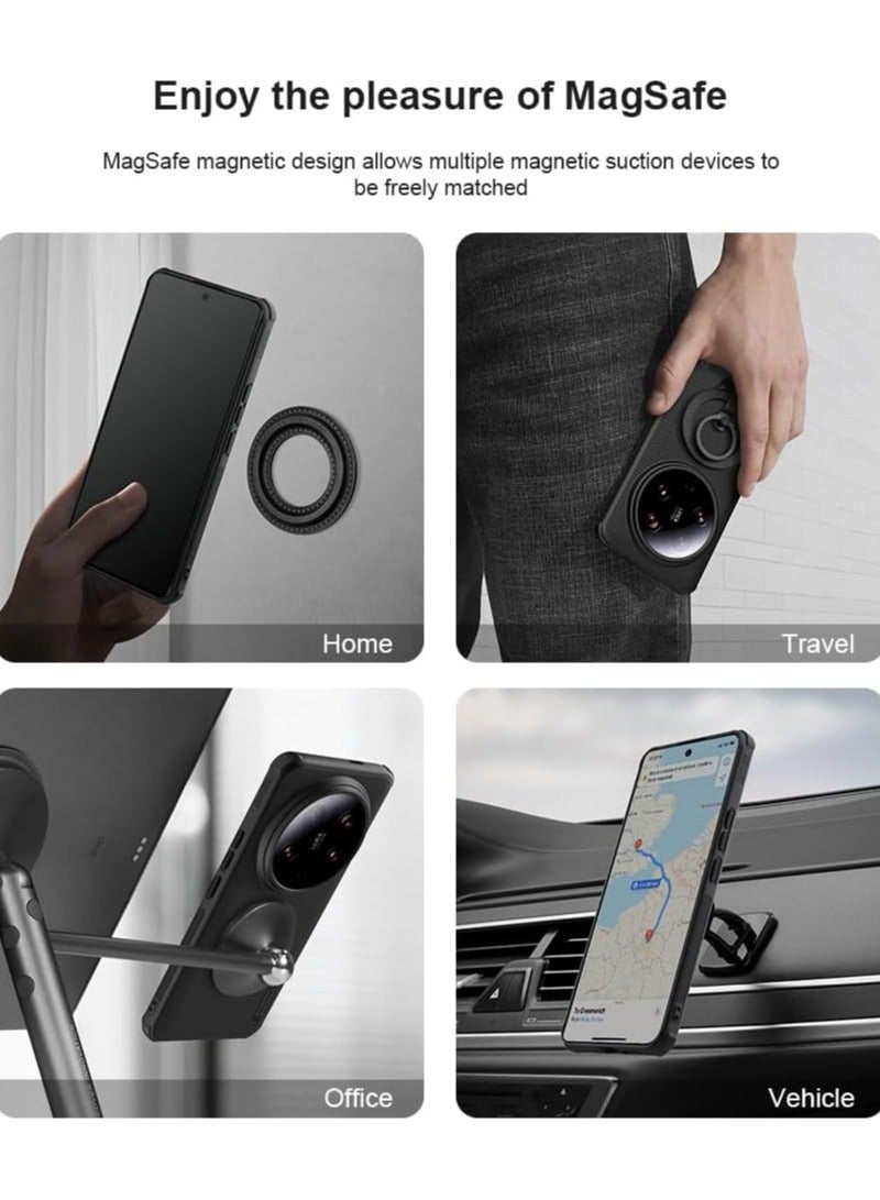 عام شاومي مي 14 الترا حالة متجمد درع برو المغناطيسي اللاسلكية شحن غطاء ل مي 14 الترا حالة - Image 3