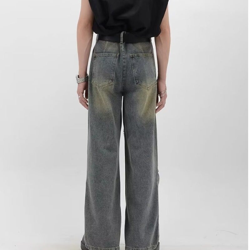 Unisex Classic Denim Jeans Loose Fit Daily Outdoor Wear - Image 5