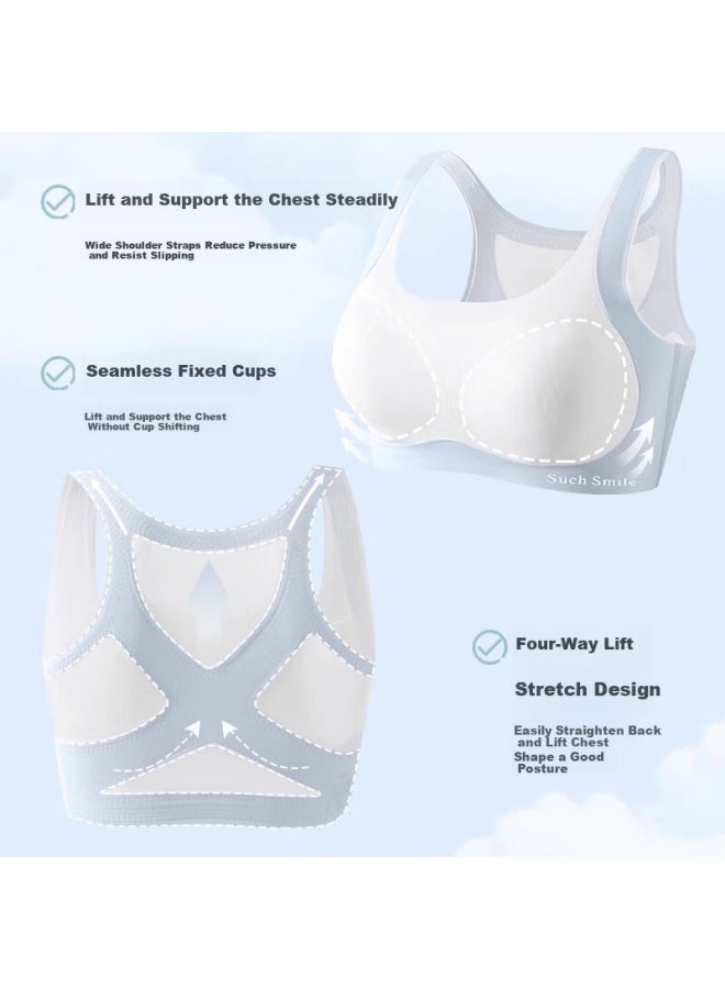 Langsha Girls Sports Bra Development Period High School Student Youth Junior High Student Children's Large Kid Tank Top